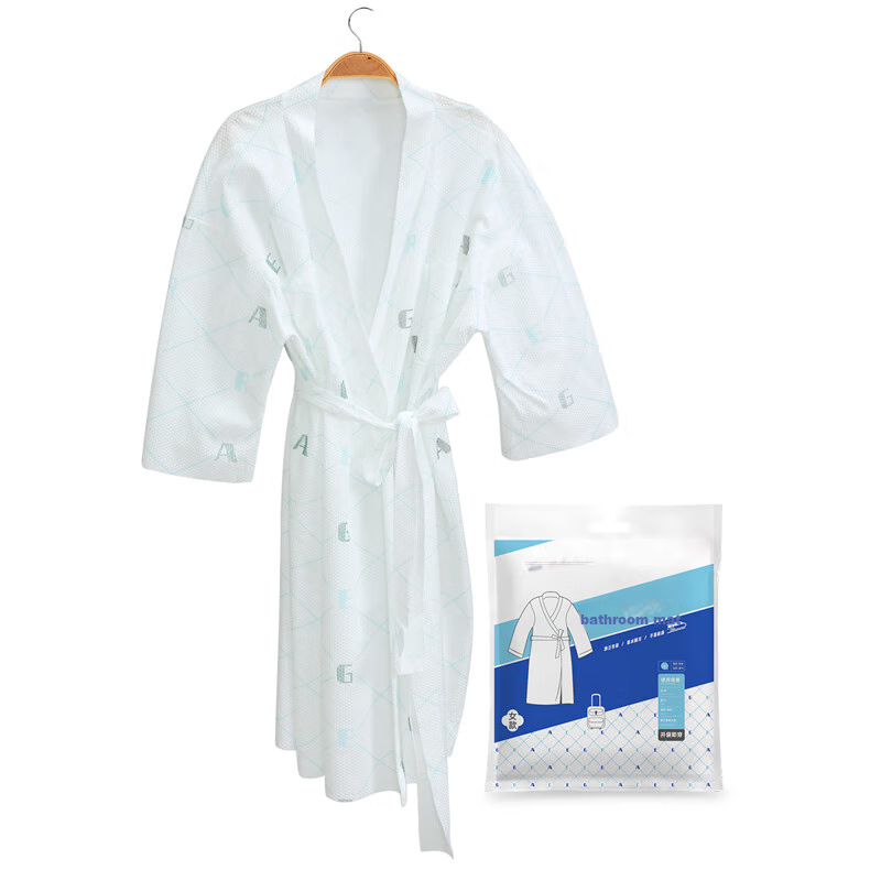 Grace Disposable Bathrobe, No-Wash Sleepwear, Hot Spring Beauty Salon Bathrobe,...