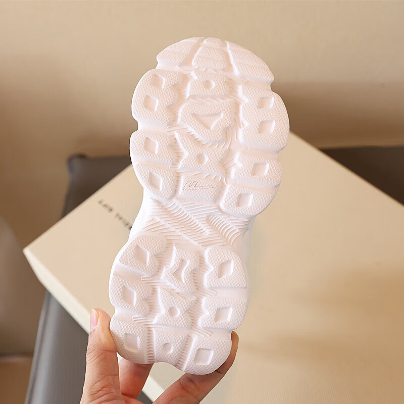 Warrior Kids Sports Shoes Girls Boys Knob Running Shoes WZ-B220T White Pink Purp...