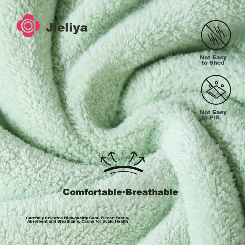Jieliya Double-Layer Thickened Hair Drying Cap, Super Absorbent, Quick-Drying, H...