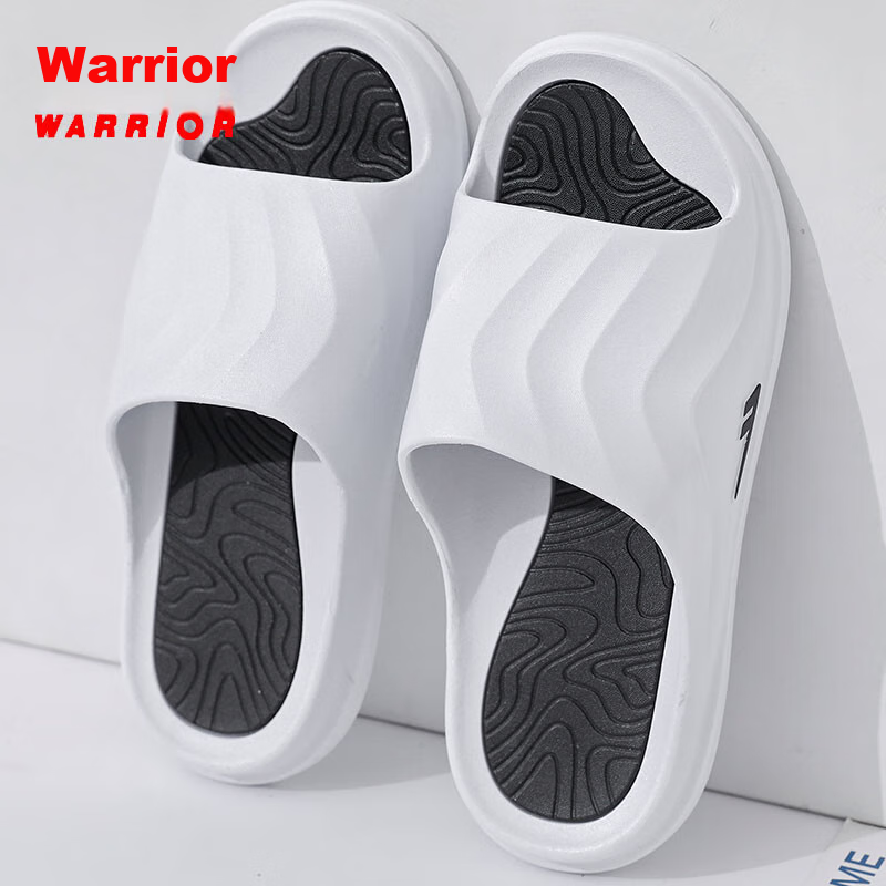 HUANGLI Men's Sports Slippers Indoor Outdoor Shock Absorption Non-slip Thick Bot...