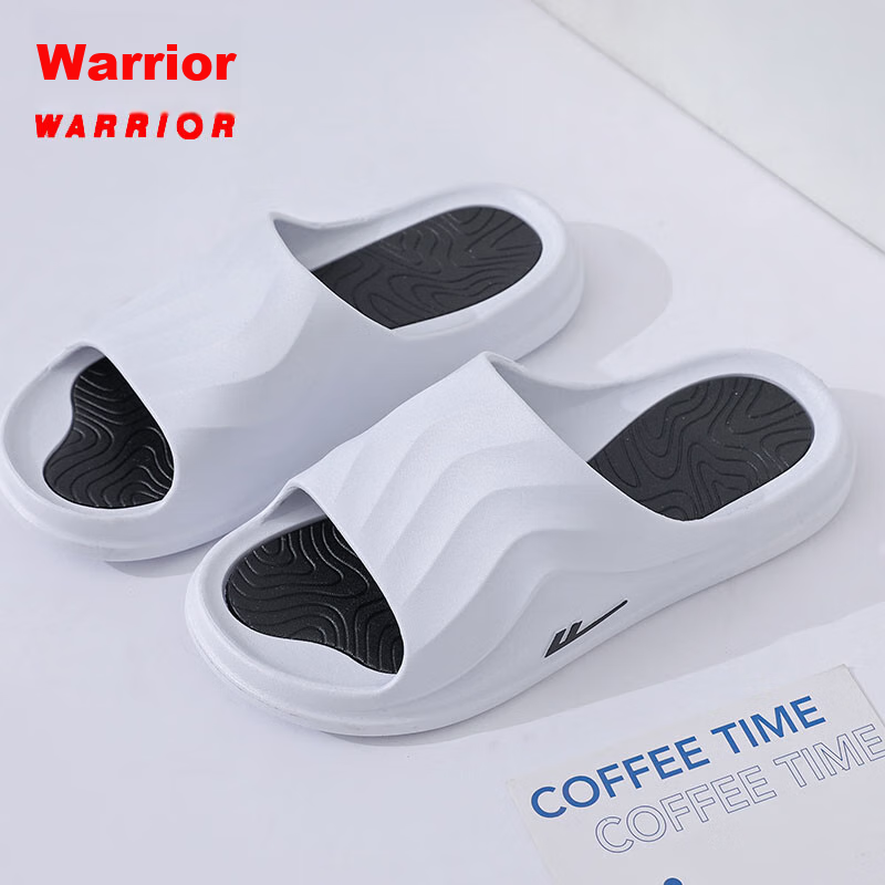 HUANGLI Men's Sports Slippers Indoor Outdoor Shock Absorption Non-slip Thick Bot...