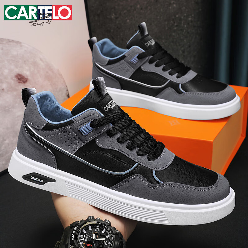 CARTELO Men's Shoes, Spring And Summer 2025, Trendy Casual Shoes, Versatile Snea...