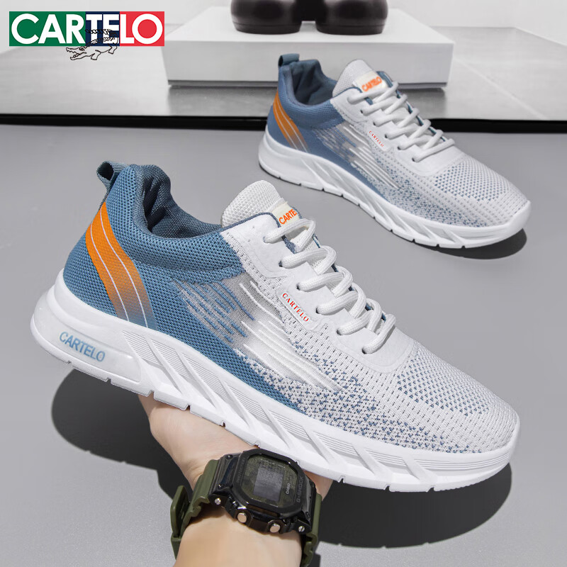 CARTELO Men's Shoes, Casual, 2025 Summer Footwear, Trendy, Breathable Mesh, Men'...