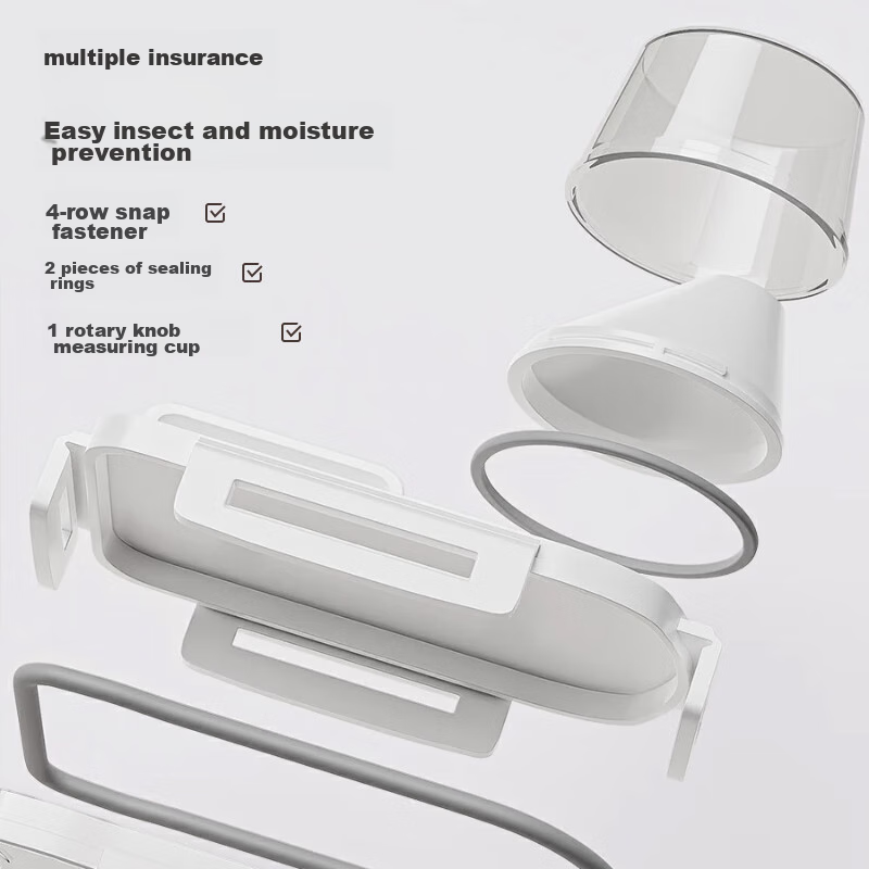 Jiabangshuo Kitchen Rice Container, 2-Pack, 2.5L Rice Storage Box, Grain Storage...