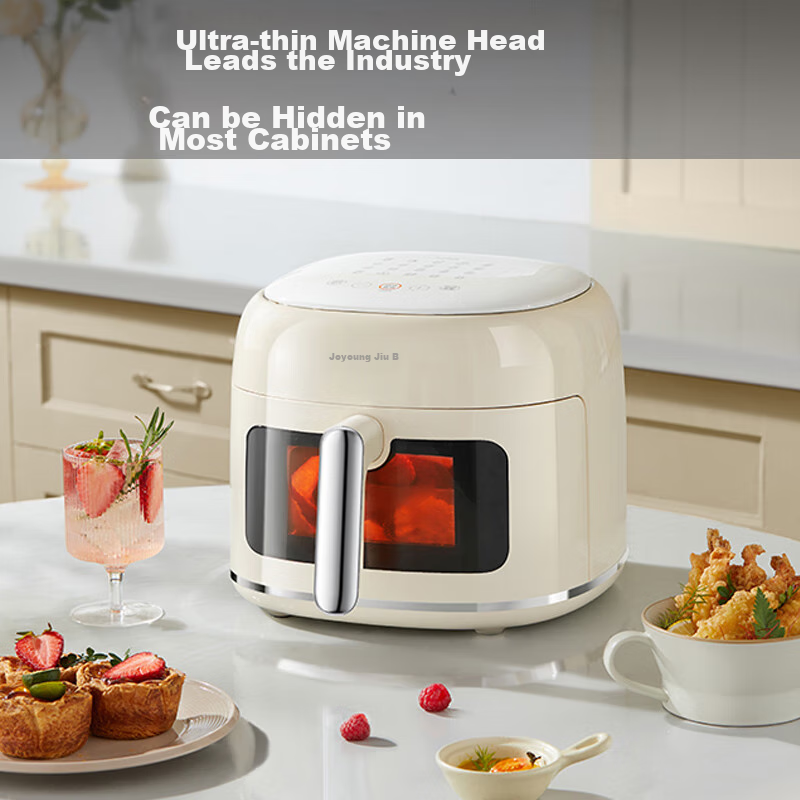 Joyoung Air Fryer, No Flipping Required, 6L Large Capacity, One-Button Smart Tou...