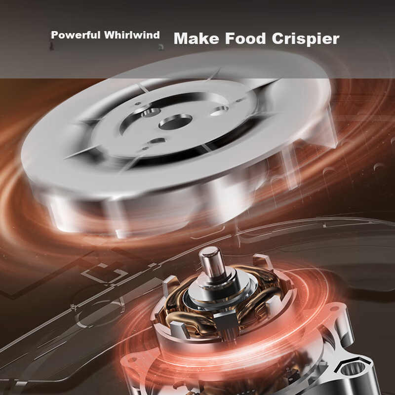 Joyoung Air Fryer, No Flipping Required, 6L Large Capacity, One-Button Smart Tou...