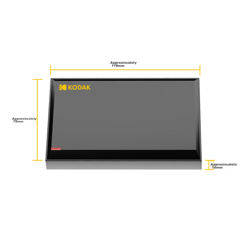 Kodak 500G External Portable Hard Drive, USB3.0, Mechanical Hard Drive, P190 Ser...