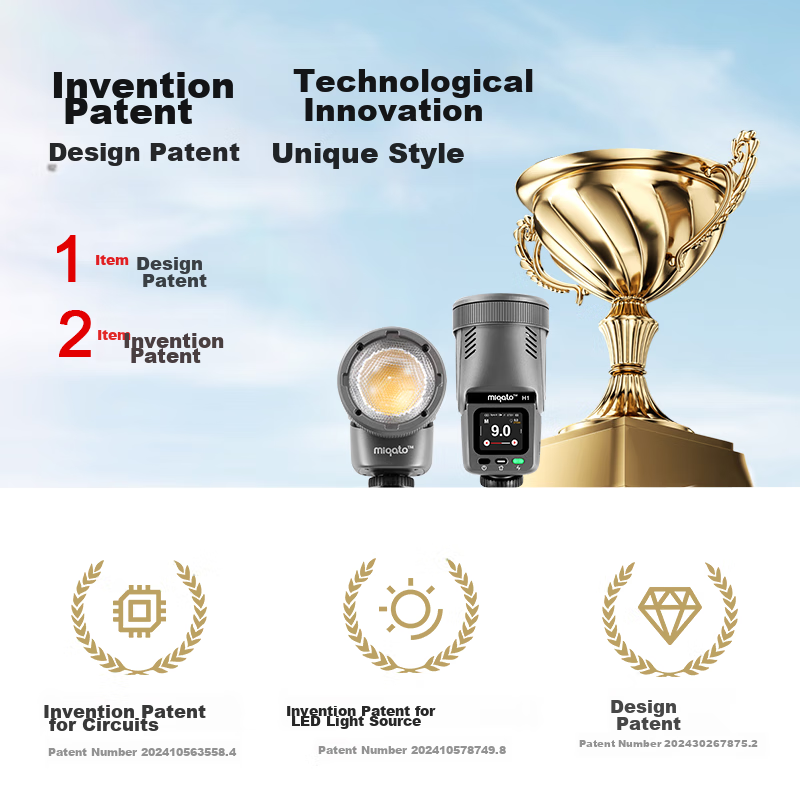 JINBEI H1 Round Head LED Video Light, Fill Light, All-In Portable, for Outdoor S...