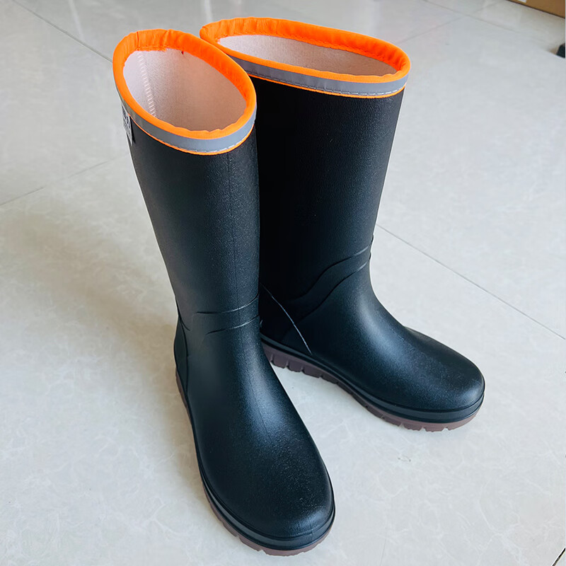Warrior Rain Boots for Men, High-Top Fishing Overshoes, Waterproof, Non-Slip, We...