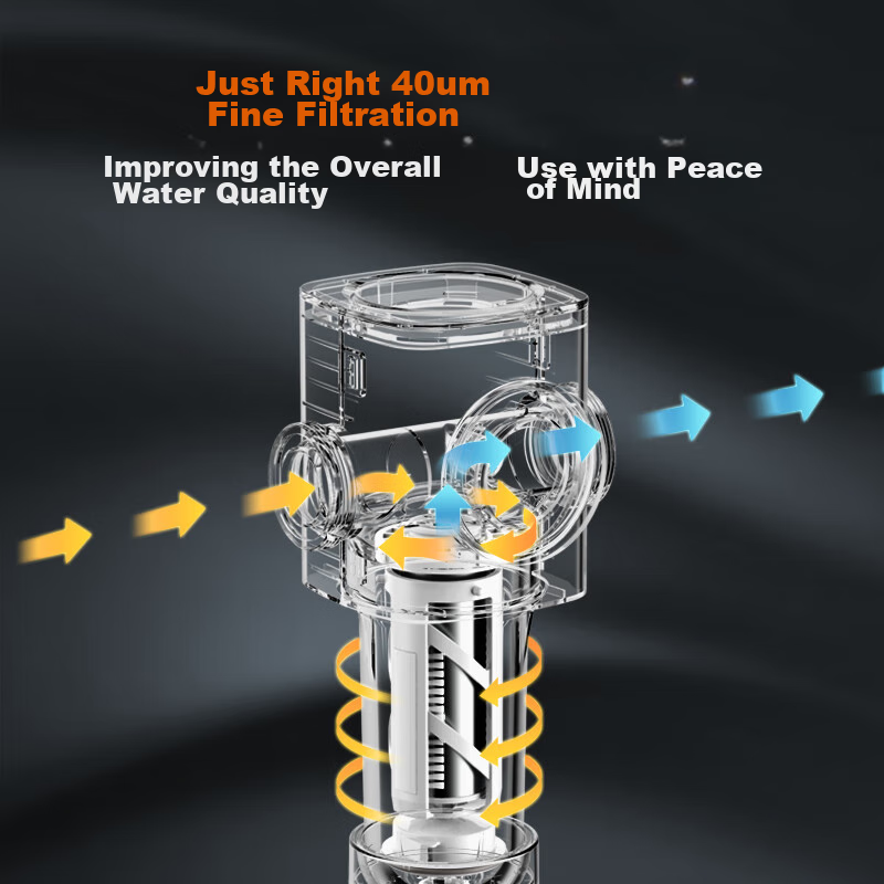 Joyoung Pre-Filter 40 Micron Backwash Pressure Gauge Monitoring, Whole House Wat...