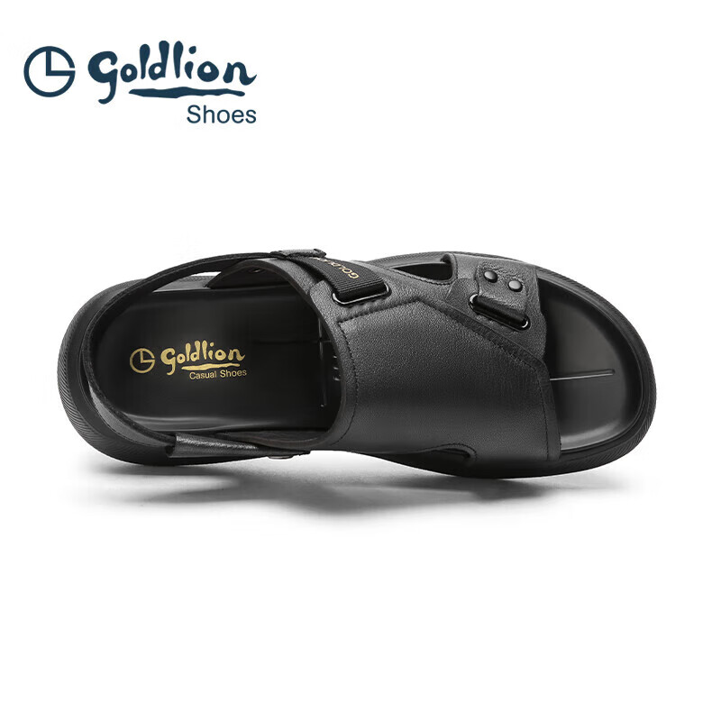 Goldlion Men's Sandals, Summer Lightweight And Soft, Dual-Use Outdoor Beach Leat...