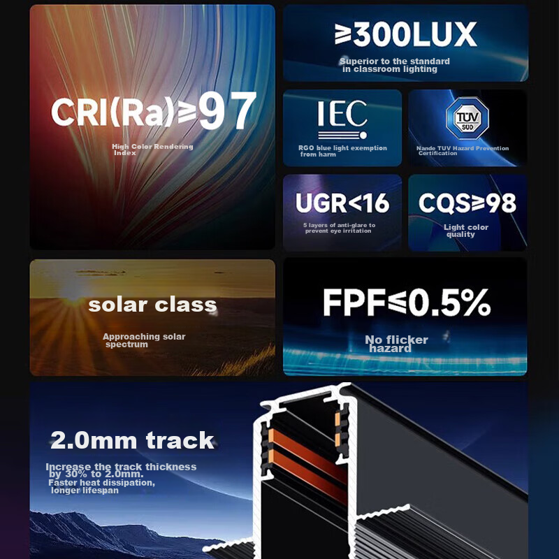 JIAOJIAOZHE Magnetic Track Light, Recessed Light Trough, No Main Light Illuminat...