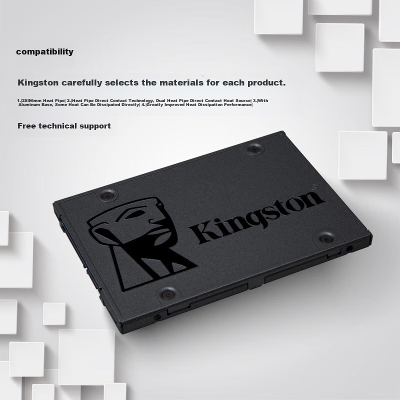Kingston 960GB SSD, SATA 3.0 Interface, A400 Series, Read Speed up to 500MB/s