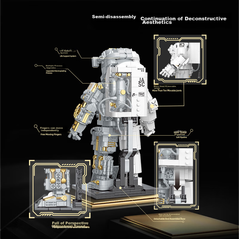 JAKI Building Blocks, Astronaut Space Model, Children's Toy, for Boys Aged 6-12,...