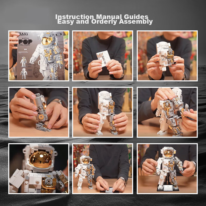 JAKI Building Blocks, Astronaut Space Model, Children's Toy, for Boys Aged 6-12,...