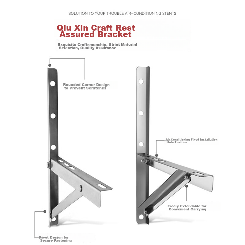 Jingyin Thickened 2P Air Conditioner Bracket, Hanging Rack, Stainless Steel Outd...