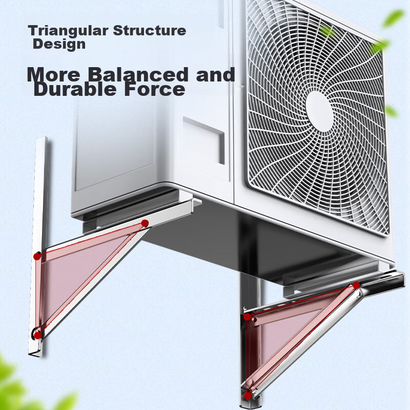 Jingyin Thickened 2P Air Conditioner Bracket, Hanging Rack, Stainless Steel Outd...