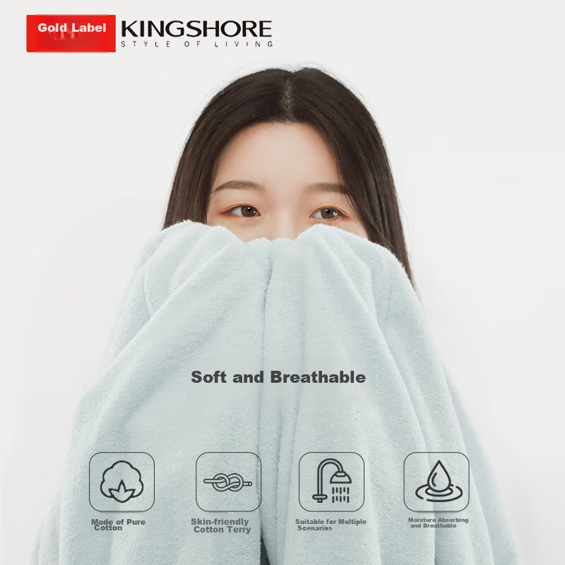 Jinhao Bathrobe, Pure Cotton Sleepwear, Five-Star Hotel All-Season Style, Couple...