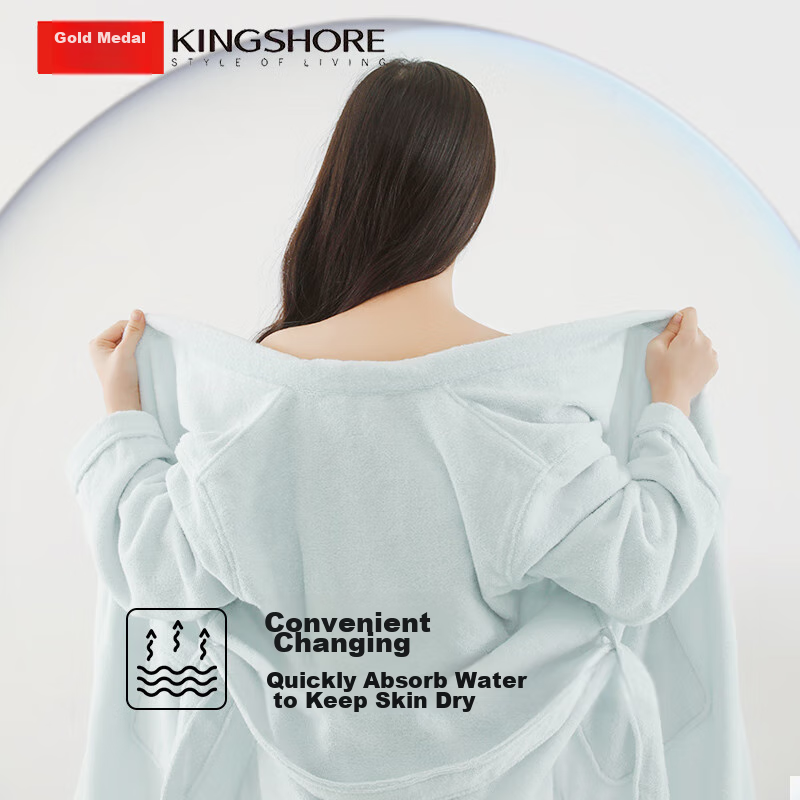 Jinhao Bathrobe, Pure Cotton Sleepwear, Five-Star Hotel All-Season Style, Couple...