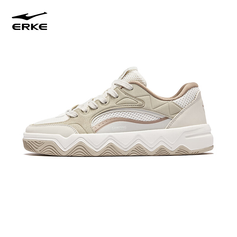 ERKE Skate Shoes Summer New Women's Shoes White Shoes Casual All-match Sports Sh...