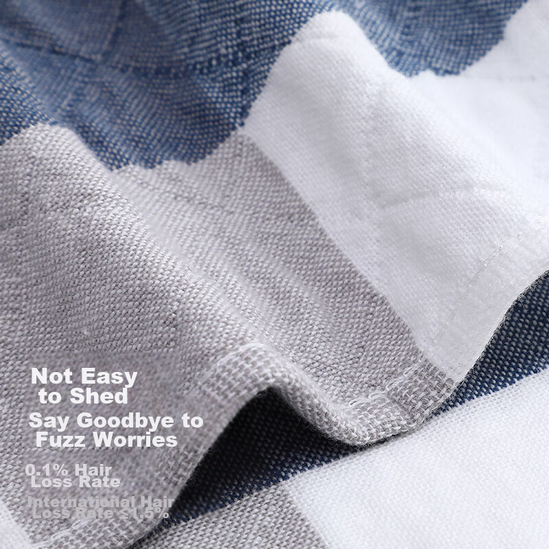 Jinhao Pure Cotton Pillowcase, 3A Antibacterial Three-Layer All-Cotton Pillowcas...