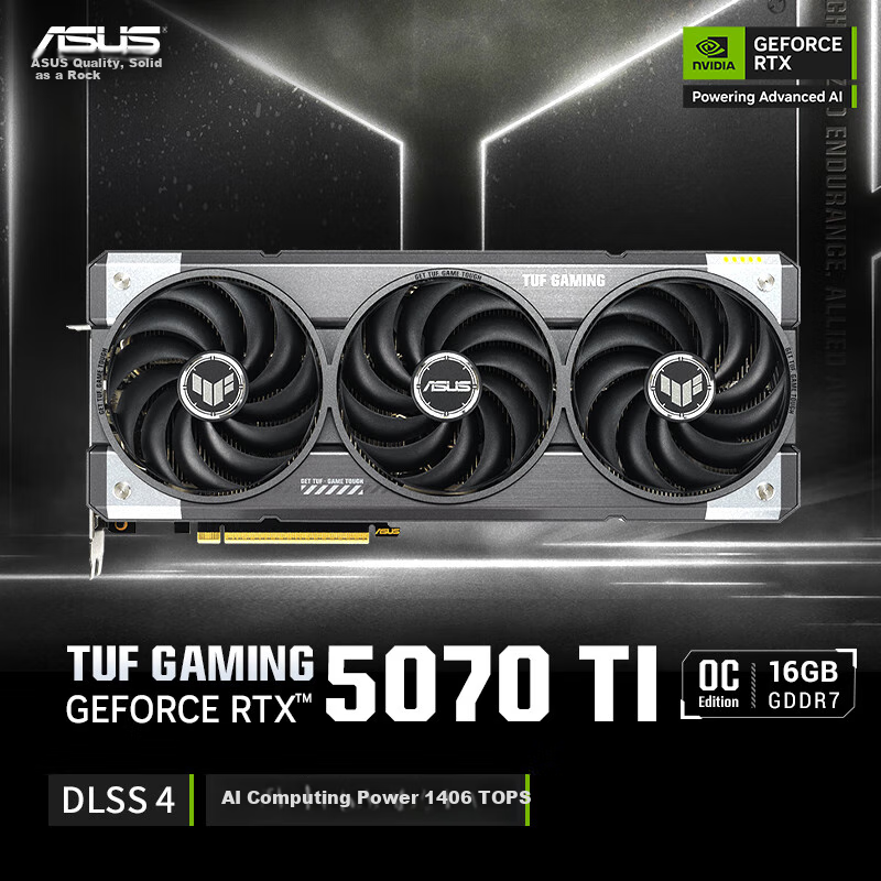 ASUS TUF GeForce RTX 5070 Ti O16G GAMING Gaming Graphics Card