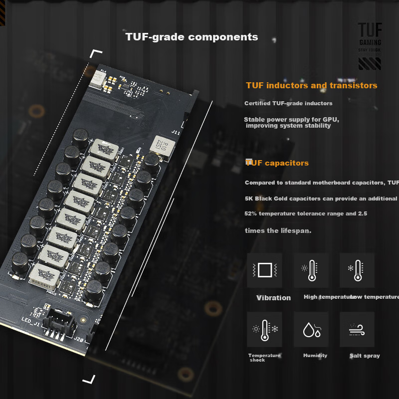 ASUS TUF GeForce RTX 5070 Ti O16G GAMING Gaming Graphics Card