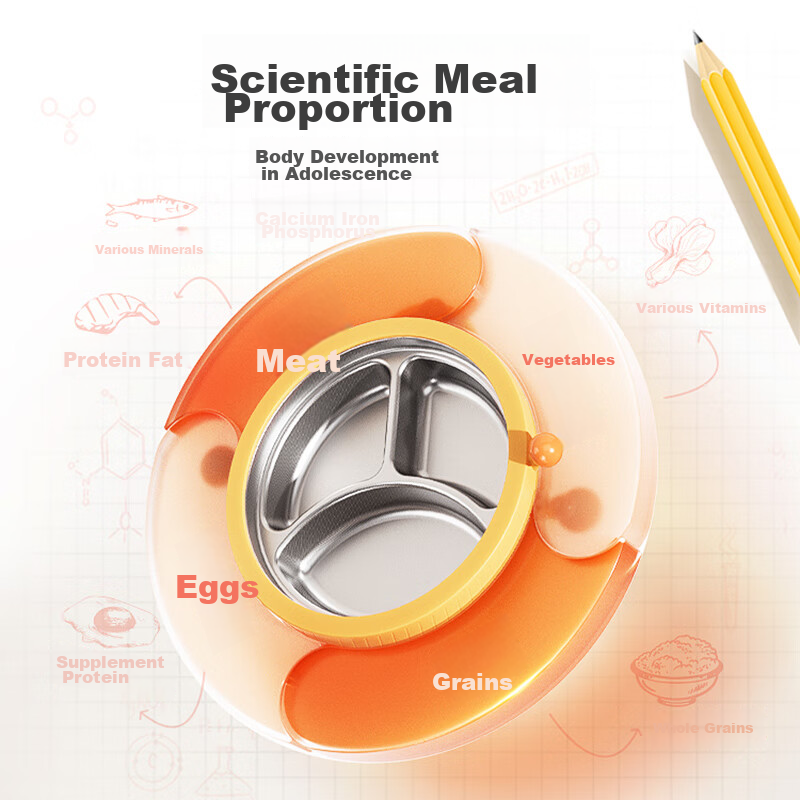 Huangchong Children's Water-Filled Insulated Food Plate, Baby Constant Temperatu...