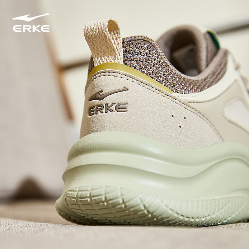 Hongxing Erke Casual Shoes for Men, 2025 New Style, Leather Mesh Breathable Snea...