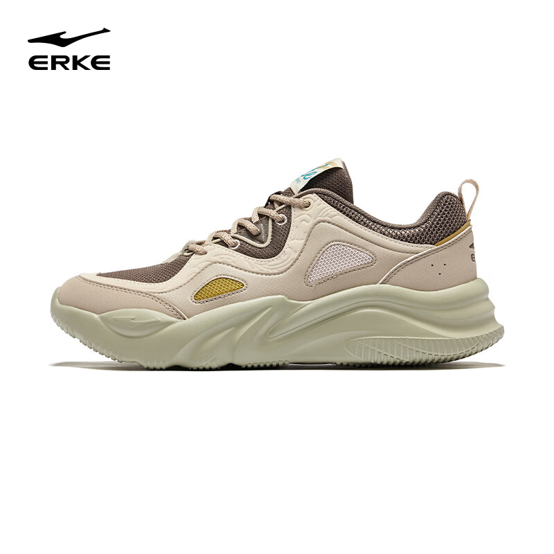 Hongxing Erke Casual Shoes for Men, 2025 New Style, Leather Mesh Breathable Snea...