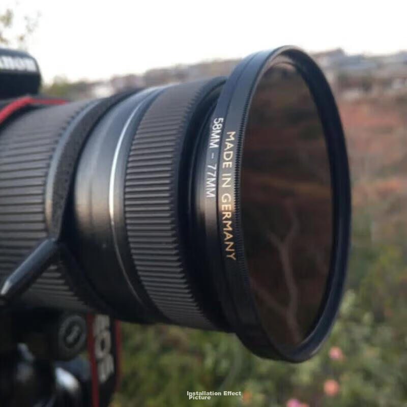 Kase 77mm Lens Adapter, 82mm Filter Thread Adapter Ring, Small Aperture Lens Con...