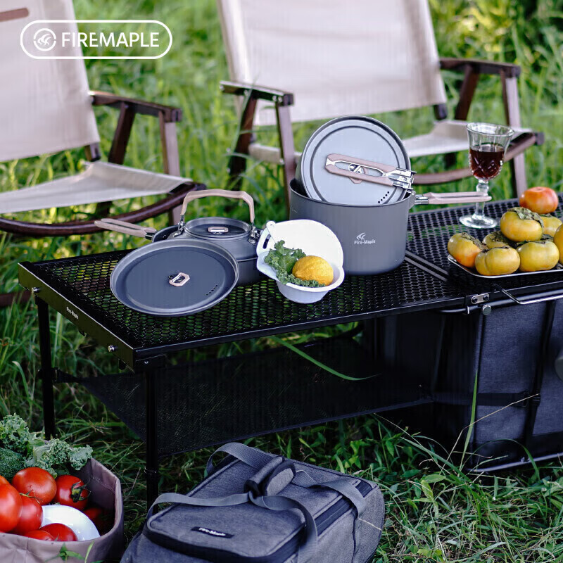 Fire-Maple Feast Special Edition 4-Piece Pot Set with Large Storage Bag, Stove H...