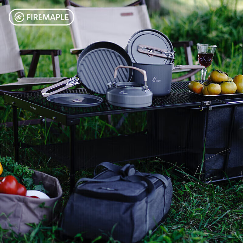 Fire-Maple Feast Special Edition 4-Piece Pot Set with Large Storage Bag, Stove H...