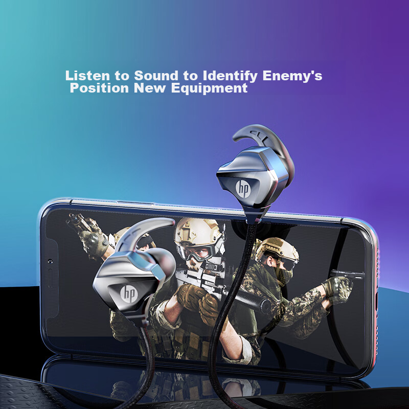 HP [Desktop Version] Gaming Wired Headset, In-Ear Microphone with Smart Noise Ca...