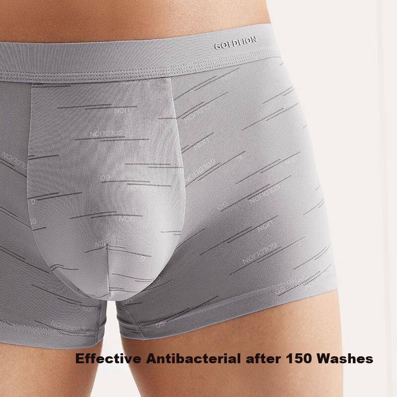 GOLDLION Men's Cotton Breathable Boxer Briefs Moisture Wicking Printed Shorts Un...