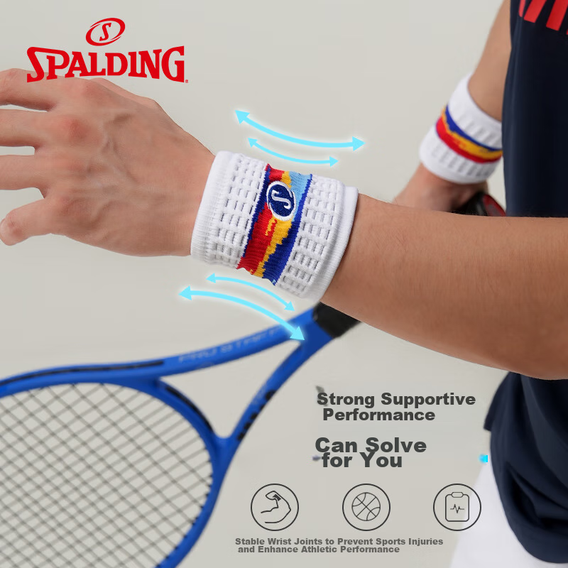 Spalding Basketball Wristband for Men And Women, Fitness Sports, Volleyball, Bad...