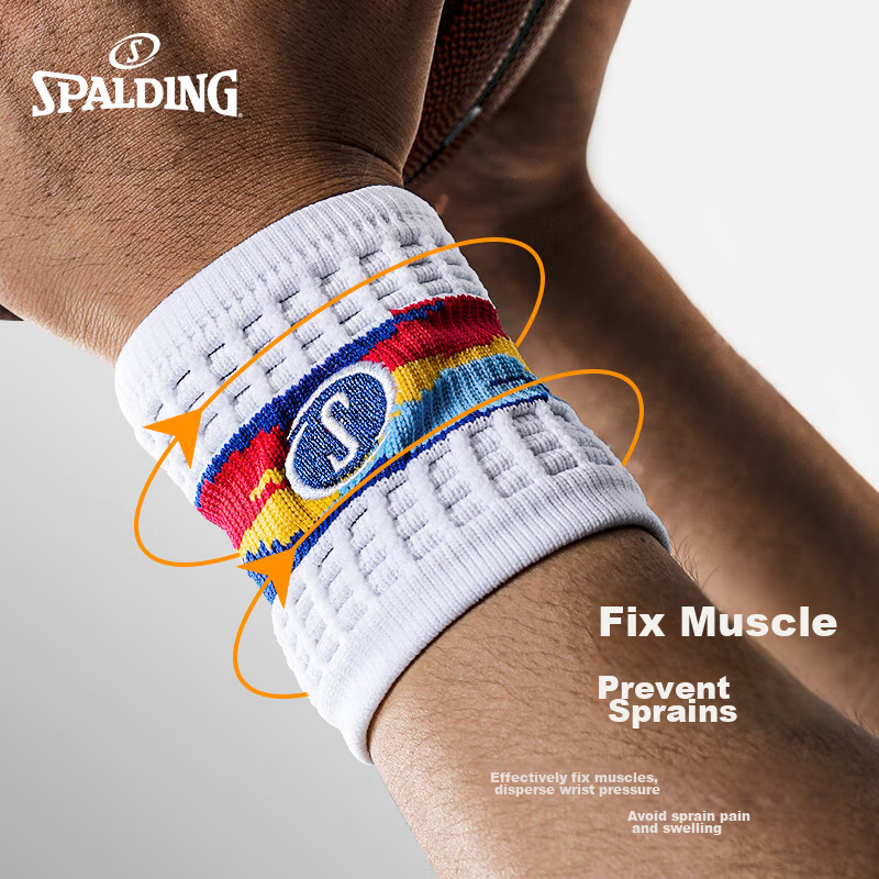 Spalding Basketball Wristband for Men And Women, Fitness Sports, Volleyball, Bad...