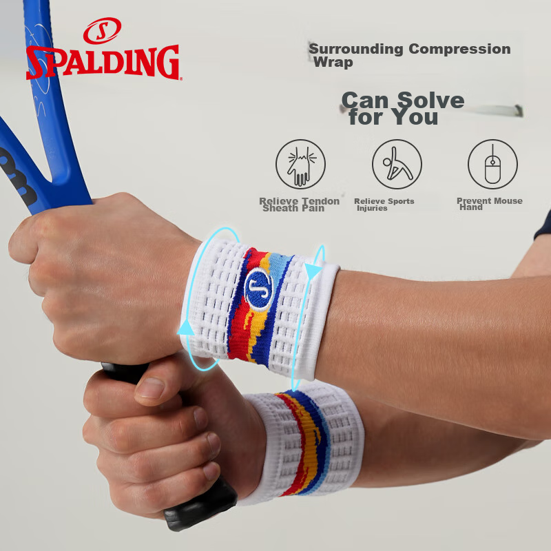 Spalding Basketball Wristband for Men And Women, Fitness Sports, Volleyball, Bad...