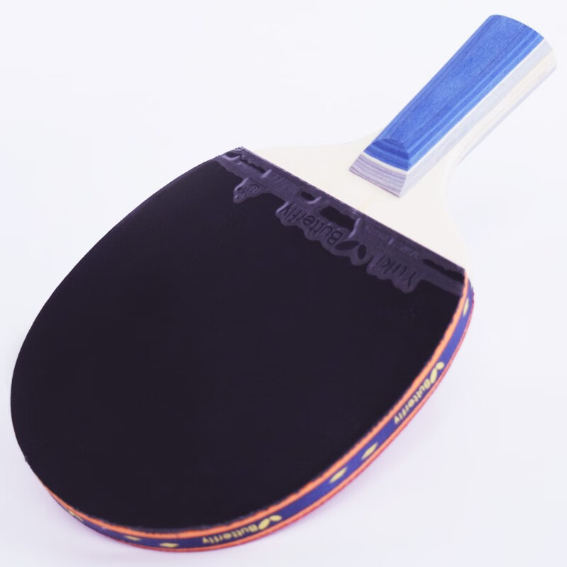 Butterfly TBC-201 Table Tennis Racket [Double-Sided Reverse Rubber], Straight Ha...