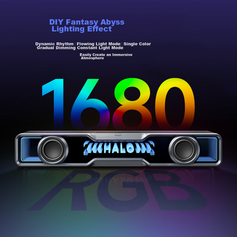 Edifier Hua Zai Halo SoundBar Desktop Speaker, Home Computer Gaming Speaker, Lon...