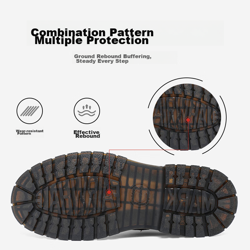 Mack Wuhu Martin Boots, Men's Autumn And Winter Cotton Shoes, Fleece-Lined Snow...