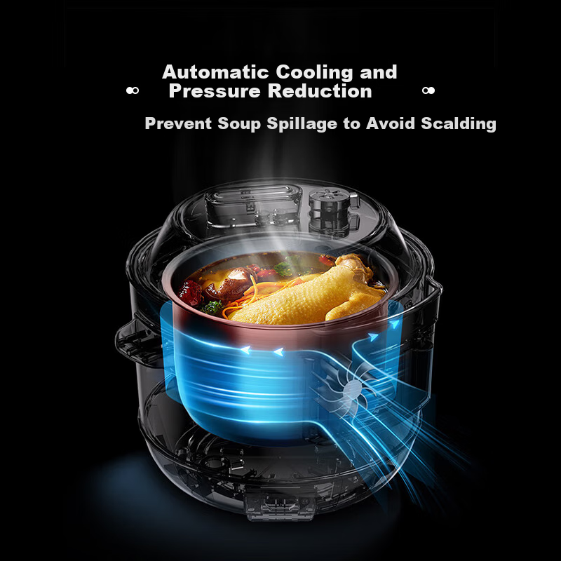 Soseki Electric Pressure Cooker 3L Home Automatic Air-Cooled Pressure Relief, Mu...