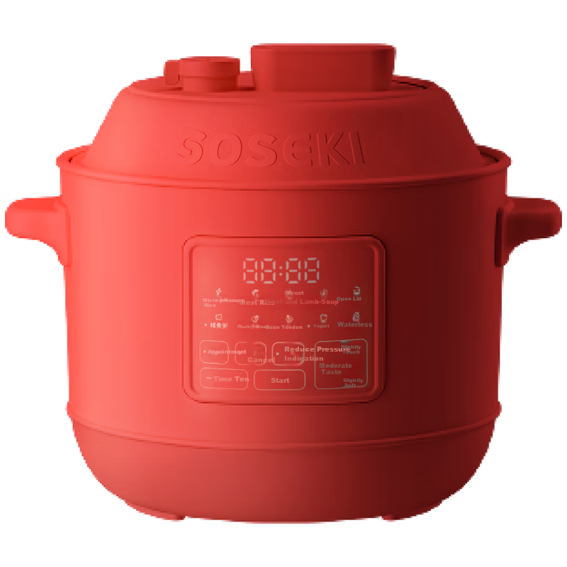 Soseki Electric Pressure Cooker 3L Home Automatic Air-Cooled Pressure Relief, Mu...