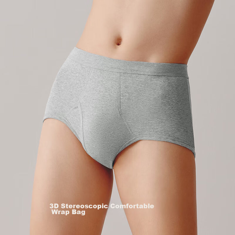 Sanqiang Men's Underwear [100% Cotton High-Waist] High-Elastic Ribbed Breathable...