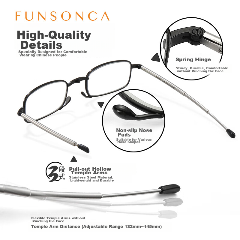 Fantasy Anti-Blue Light Foldable Swiss Imported Material Reading Glasses, Lightw...