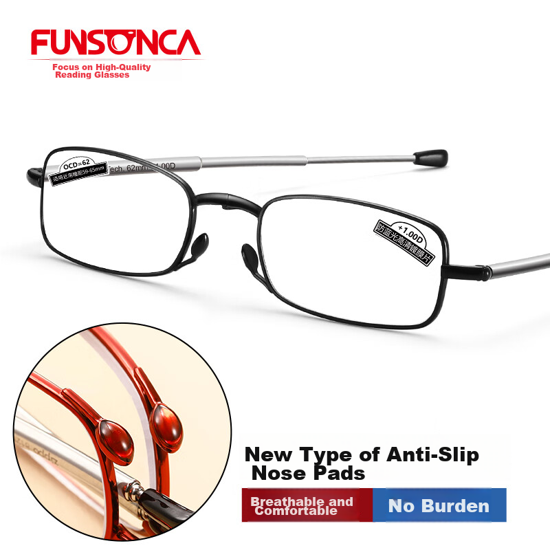 Fantasy Anti-Blue Light Foldable Swiss Imported Material Reading Glasses, Lightw...