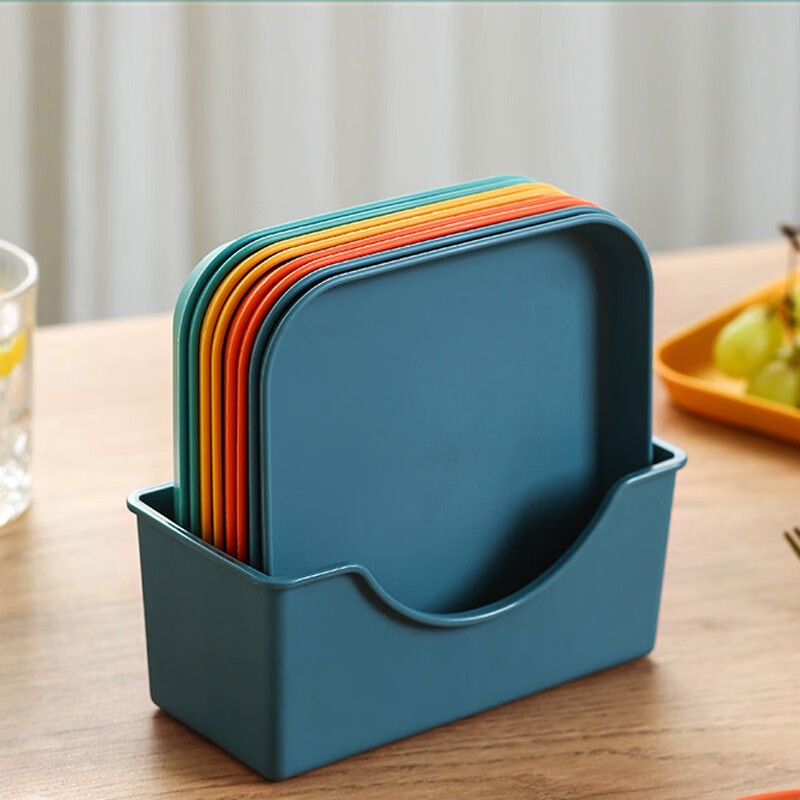 Shihua Fruit Plate Snack Dish, Dining Table Divided Plate Bone Dish, Candy Dried...