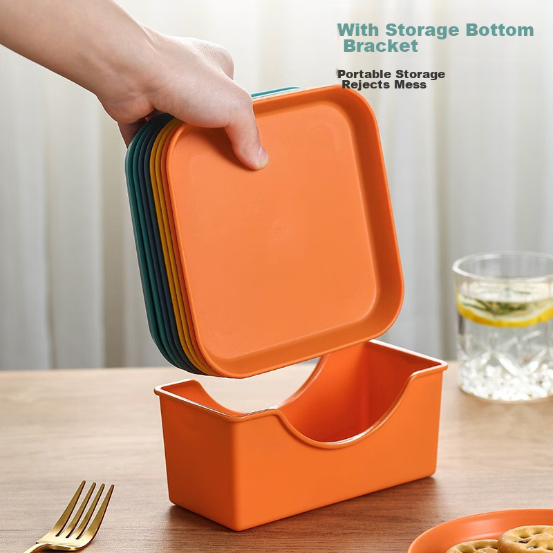 Shihua Fruit Plate Snack Dish, Dining Table Divided Plate Bone Dish, Candy Dried...