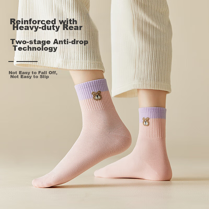 Liangrenfang Women's Summer Socks, 100% Pure Cotton, 7A Grade Odor-Resistant And...