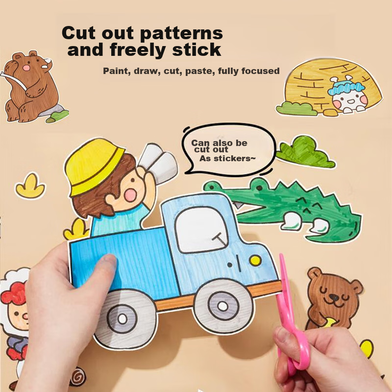 Meletongnian Children's Doodle Coloring Roll, Drawing Paper, No Wall Staining, F...